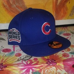 Blue Chicago Cubs World Series Cap